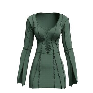 $20 Finesse Laced Up Dress